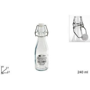 Bottiglia Vetro C/tappo Ermetico 240 Ml