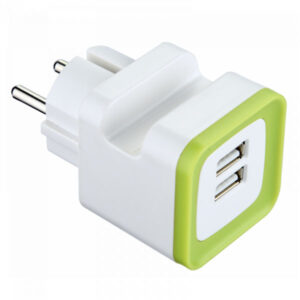 Caricabatterie 2 Usb Supporto          Electraline