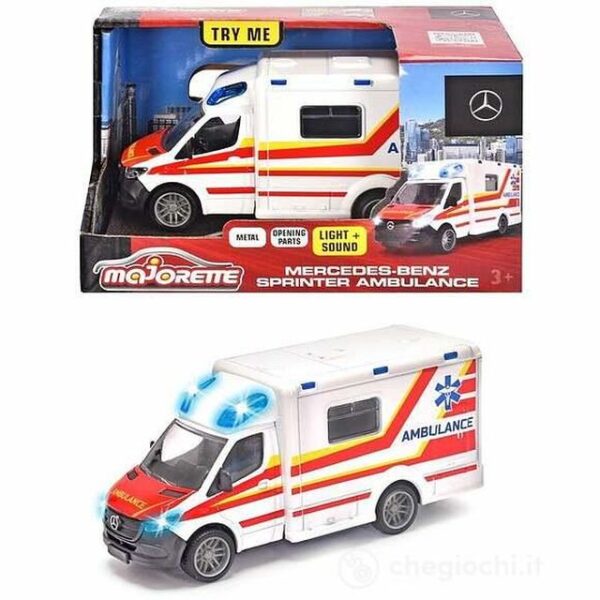Majorette Grand Series Mercedes-benz Spr Inter Ambulanza