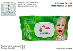 Salviettine Detergenti 72pz Aloe Vera